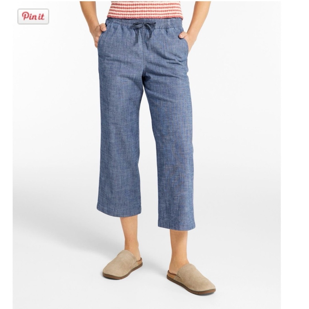 L.L. Bean Drawstring Cropped Pants